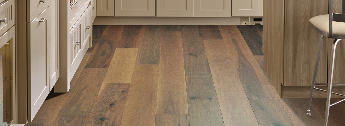 Walnut Hardwood Flooring in Kitchen